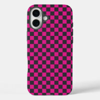 Acid green black chequerboard pattern Case-Mate iP