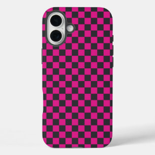 Acid green black chequerboard pattern Case-Mate iP iPhone 16 Plus Case
