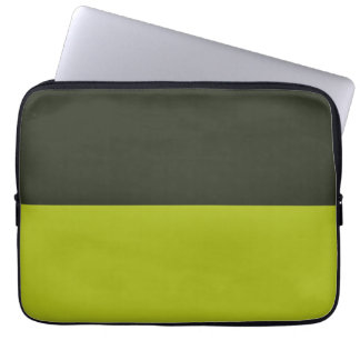 Acid Green - Greenish Black Laptop Sleeve