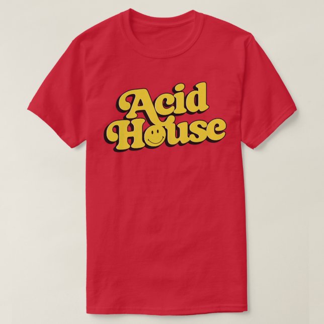 Acid House 80s Music Fan T-Shirt (Design Front)