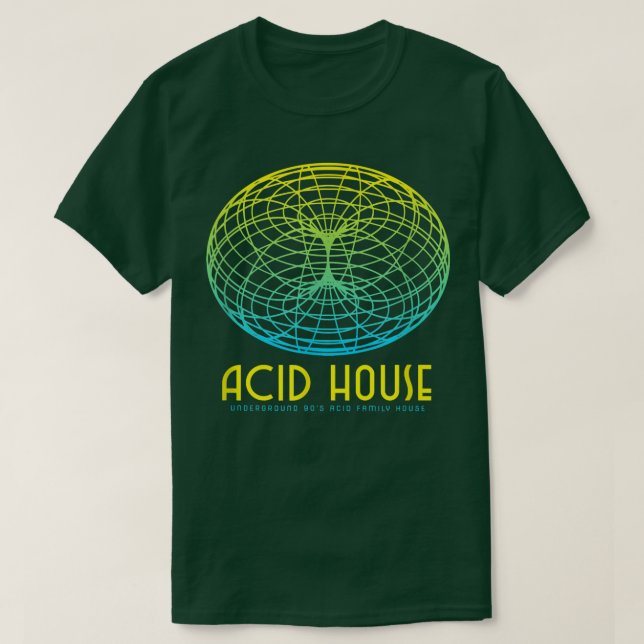 Acid House 90s Rave Classic House Music  T-Shirt (Design Front)