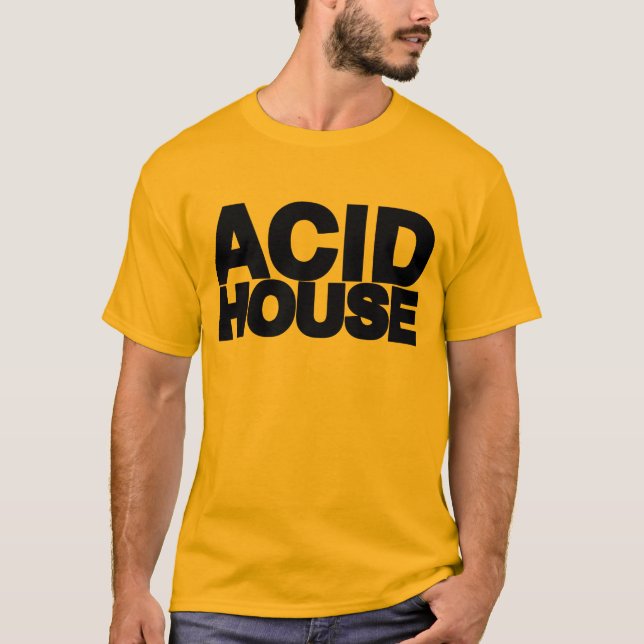 ACID HOUSE Black T-Shirt (Front)