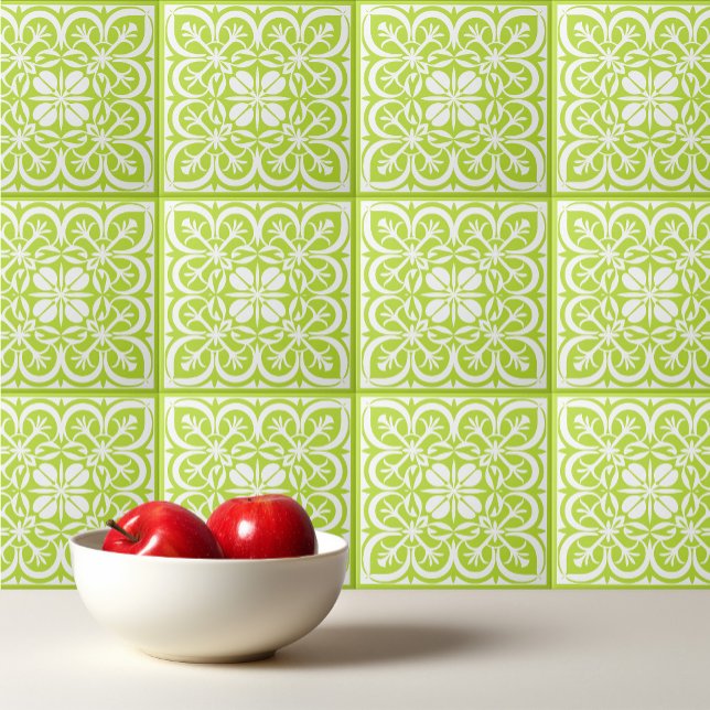 Acid Lime and white Portuguese Mediterranean  Tile (Creator Uploaded)