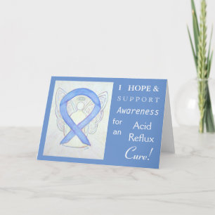 Acid Reflux Awareness Ribbon Greeting Card