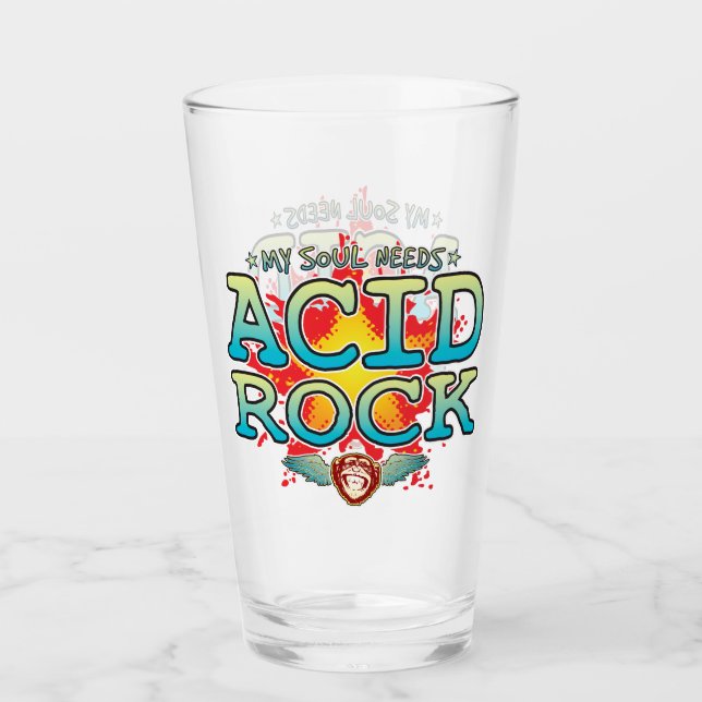 Acid Rock Soul Glass Tumbler (Front)