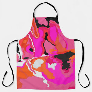 Acid Vivid Digital Psychedelic Bright Background. Apron