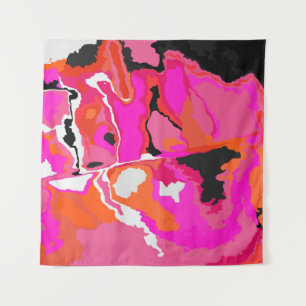 Acid Vivid Digital Psychedelic Bright Background.  Tapestry