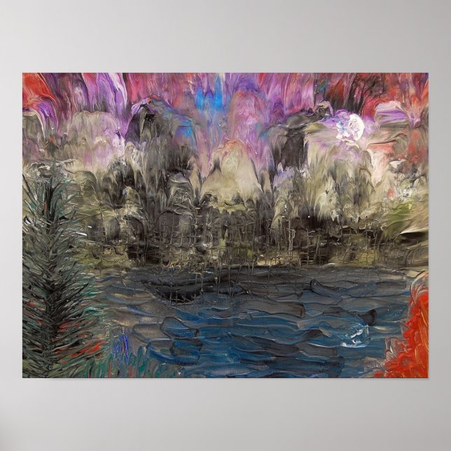 Acid washed landscape poster (Front)