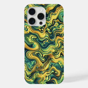 Acid Wave Camo, trippy design, camouflage pattern iPhone 15 Pro Max Case