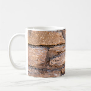 Acient brick wall. Grunge brick wall background. B Coffee Mug