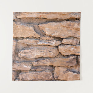 Acient brick wall. Grunge brick wall background. B Tapestry