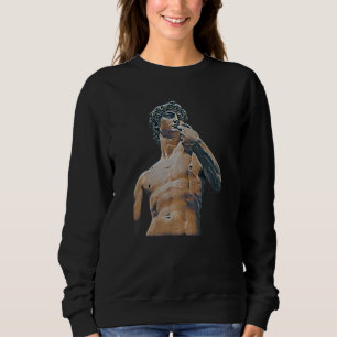 Acient Greek Statue Abstract Teacher  25 Sweatshirt
