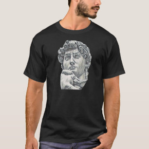 Acient Italy Roman Statue Abstract Teacher  132 T-Shirt