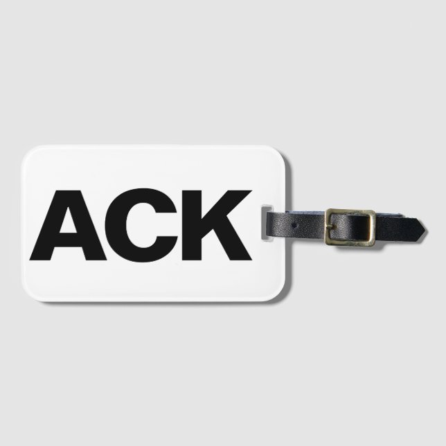 ACK LUGGAGE TAG (Front Horizontal)