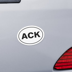 ACK Nantucket Oval Car Magnet