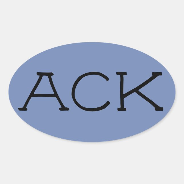 "ACK" Nantucket Sticker (Front)
