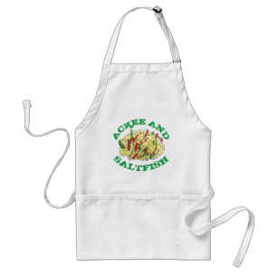 Ackee and Saltfish Cod Jamaican Caribbean Food Standard Apron