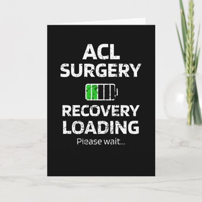 ACL Surgery Recovery | ACL Knee Surgery Survivor Card (Front)