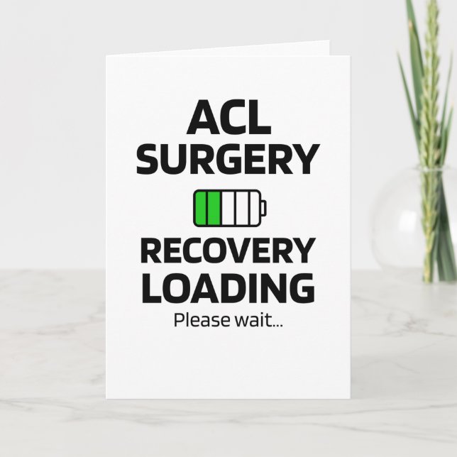 ACL Surgery Recovery | ACL Knee Surgery Survivor Card (Front)