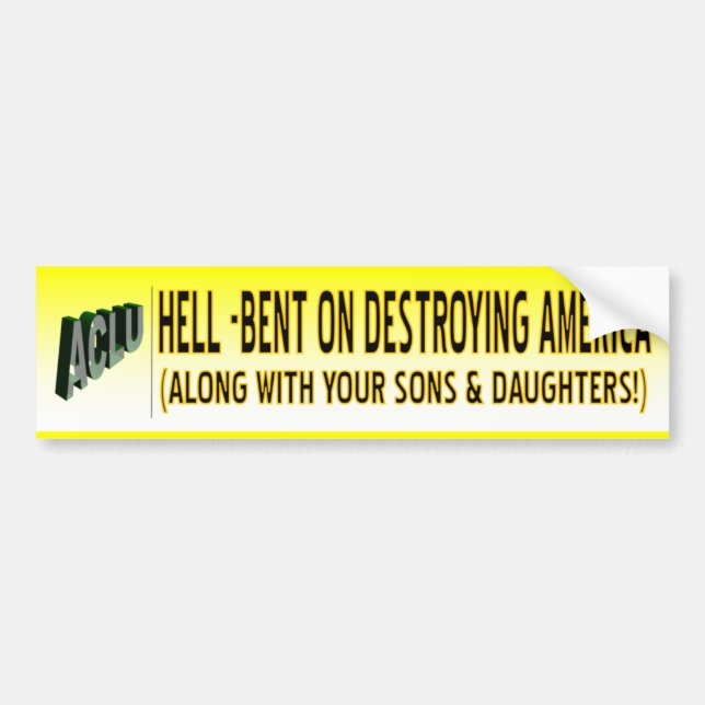 ACLU THEME BUMPER STICKER (Front)