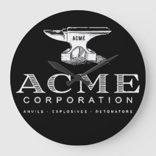 acme corporation large clock