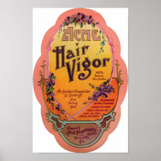 Acme Hair Vigour Poster