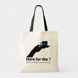 ACMT - Here for the T Black Design Tote Bag