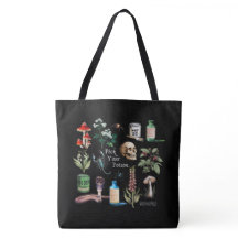 ACMT Vintage Pick Your Poison Black Tote