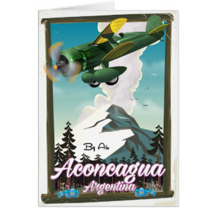 Aconcagua Argentina travel poster