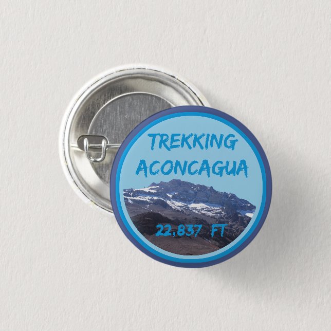 Aconcagua Mountain High Altitude Climb Button (Front & Back)
