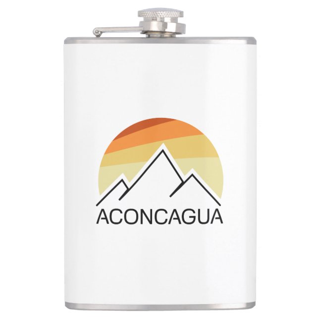 Aconcagua Retro Hip Flask (Front)