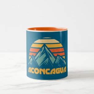Aconcagua Retro Turquoise Two-Tone Coffee Mug