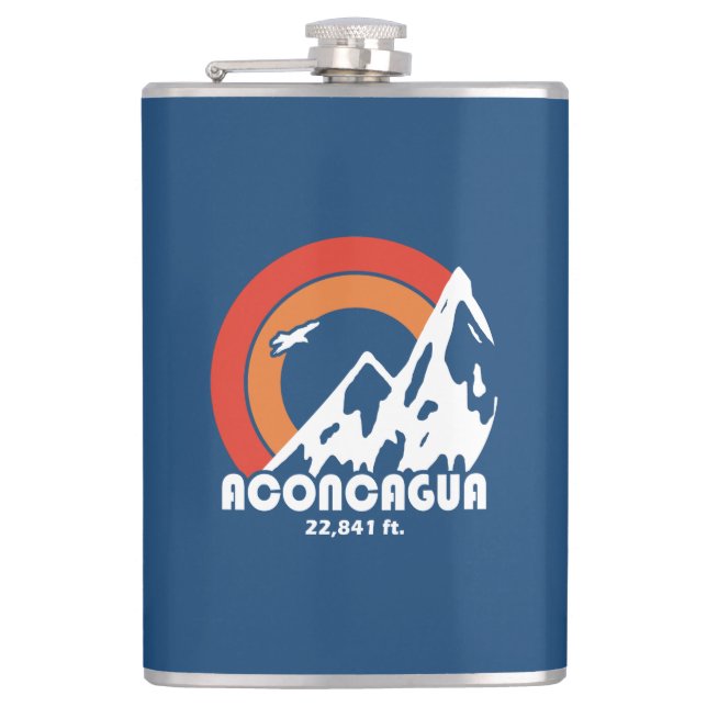 Aconcagua Sun Eagle Hip Flask (Front)