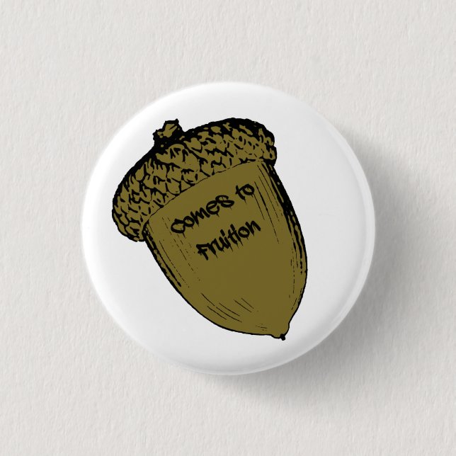 Acorn 3 Cm Round Badge (Front)