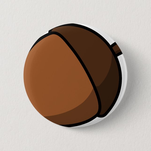 Acorn 6 Cm Round Badge (Front)