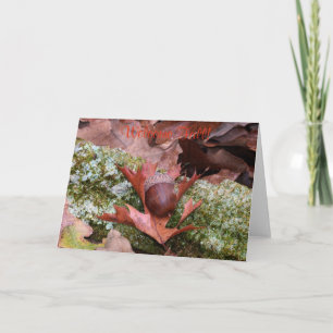 Acorn and Oak Leaf Greeting Card