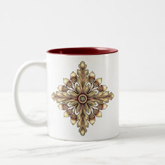 Acorn and Oakleaf Pentagram Cup