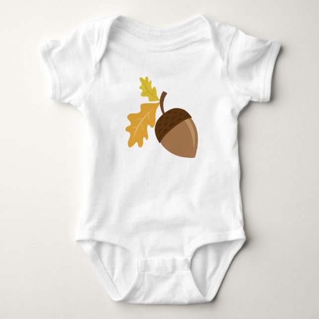 Acorn Baby Bodysuit (Front)