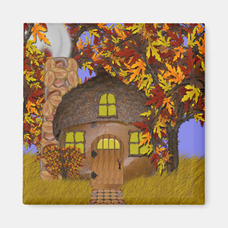 Acorn Faery Cottage Magnet