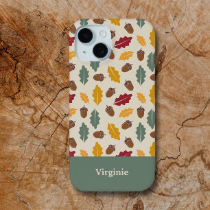 Acorn & Fall Leaves iPhone 15 Case