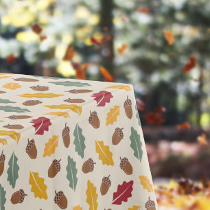 Acorn & Fall Leaves Tablecloth