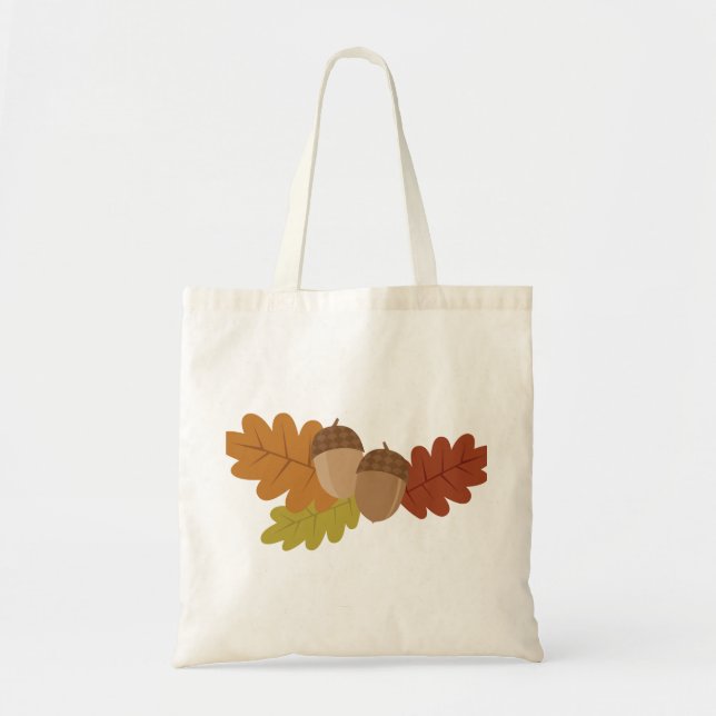 Acorn Leaves Tote Bag (Front)