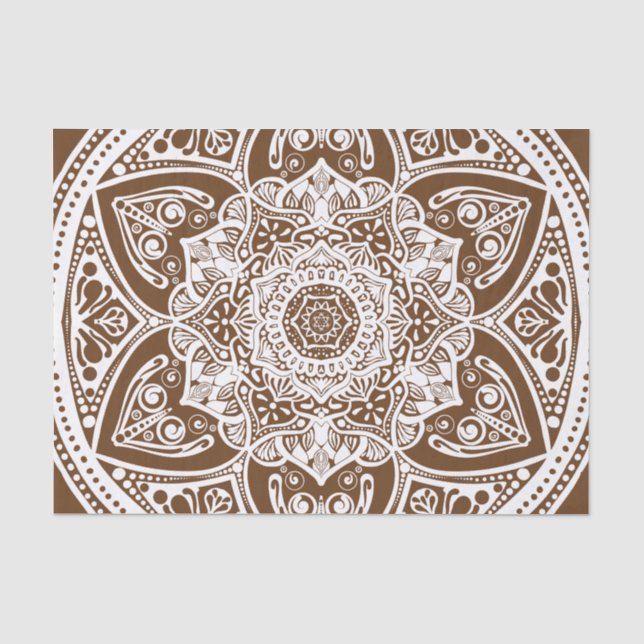 Acorn Mandala Tissue Paper (Front)