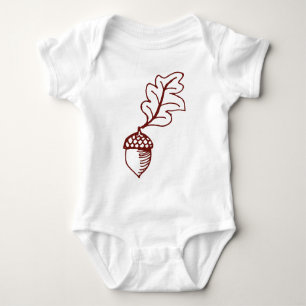 Acorn One Piece Baby Infant Romper Oak Tree Creepe Baby Bodysuit