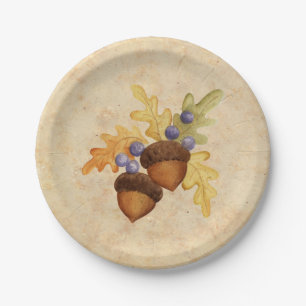 Acorn Paper Plate