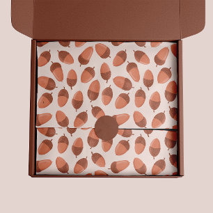 Acorn pattern tissue paper
