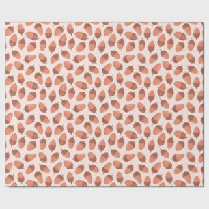 Acorn pattern wrapping paper
