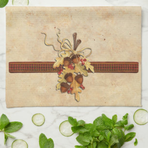Acorn Tea Towel
