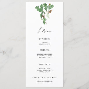 Acorn tree menu