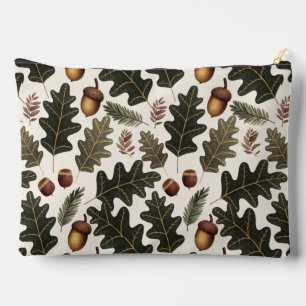 Acorns and Leaves Accessory Pouch Travel Bag